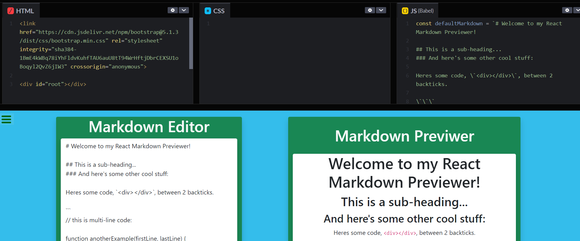 picture of survey project
